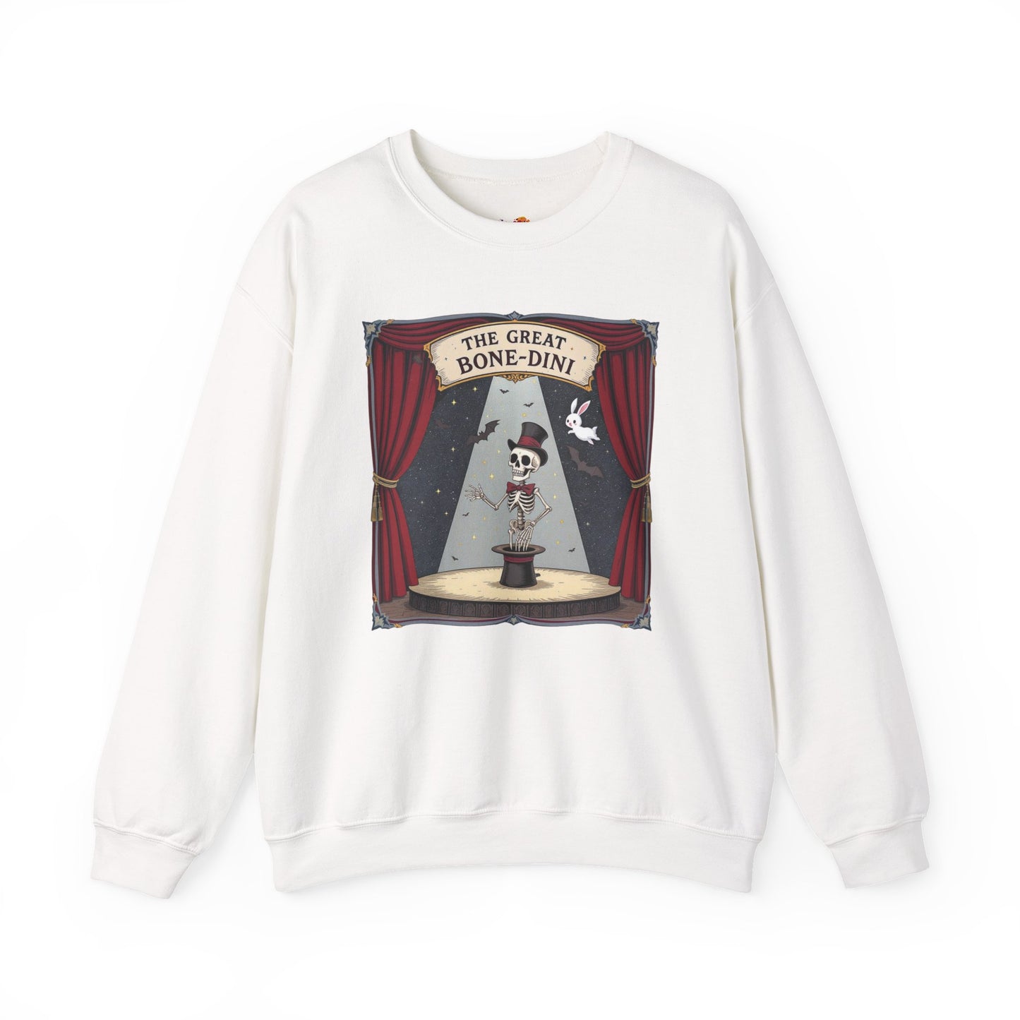 The Great Bone-dini Sweater – Skeleton Magician Halloween Shirt