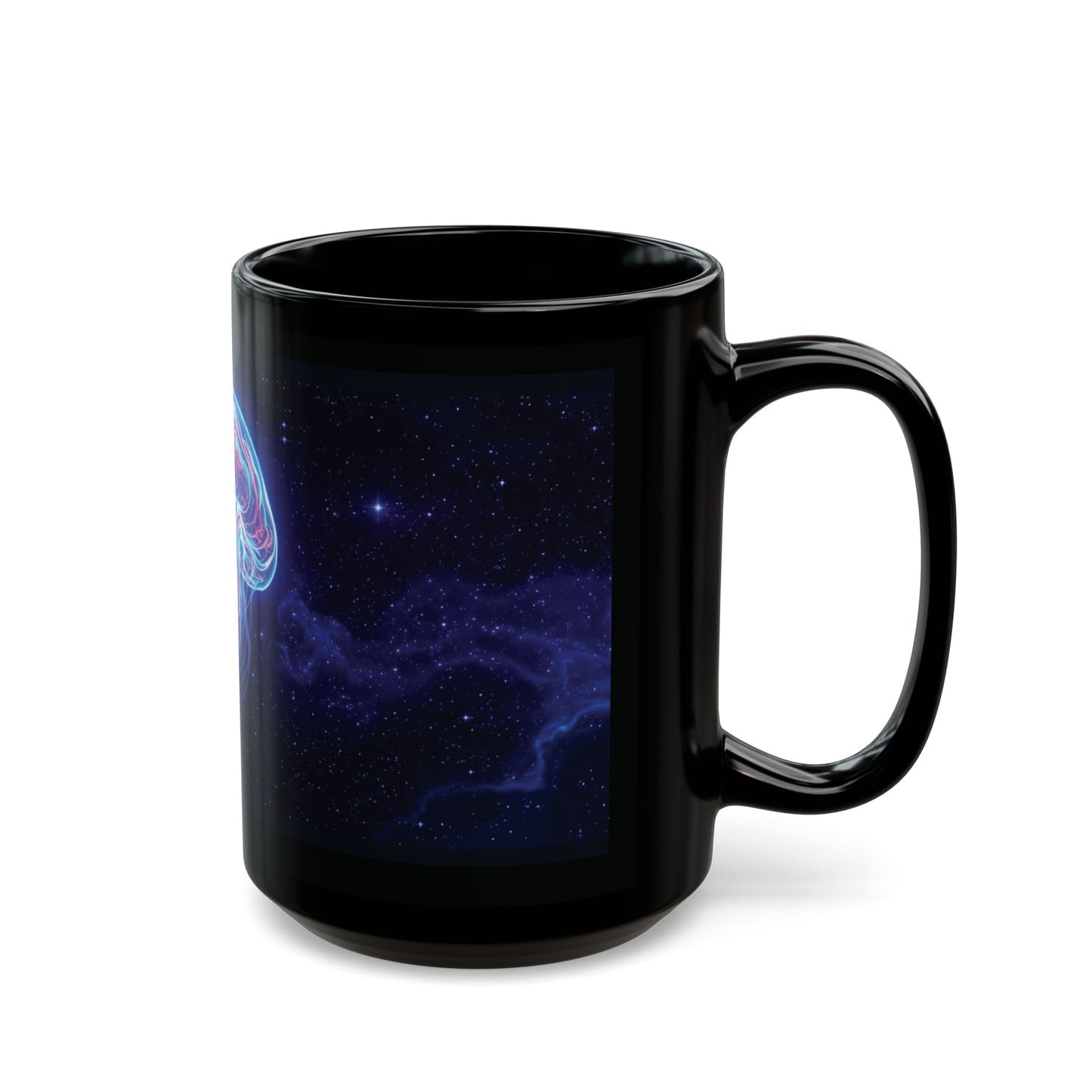 Neon Psychedelic Jellyfish Mug