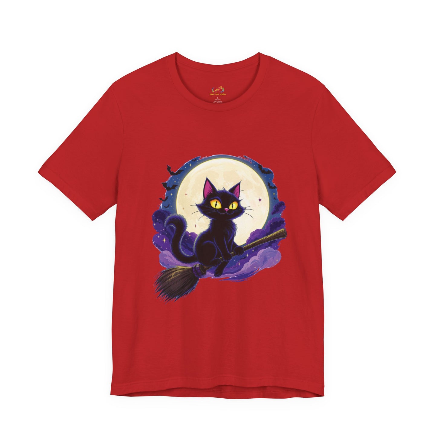 Midnight Mischief Cat Tee - Perfect for Cat Lovers, Halloween, Cozy Nights, Unique Gifts, Feline Fans