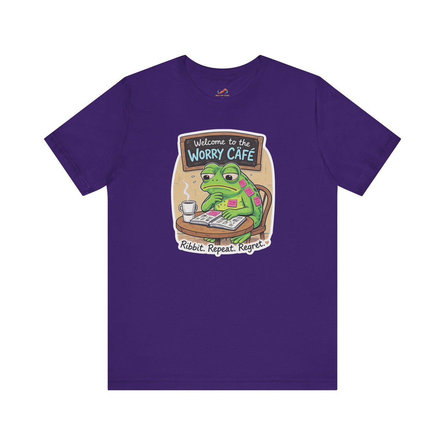 Overthinkin’ Frog – Café Anxiety Tee
