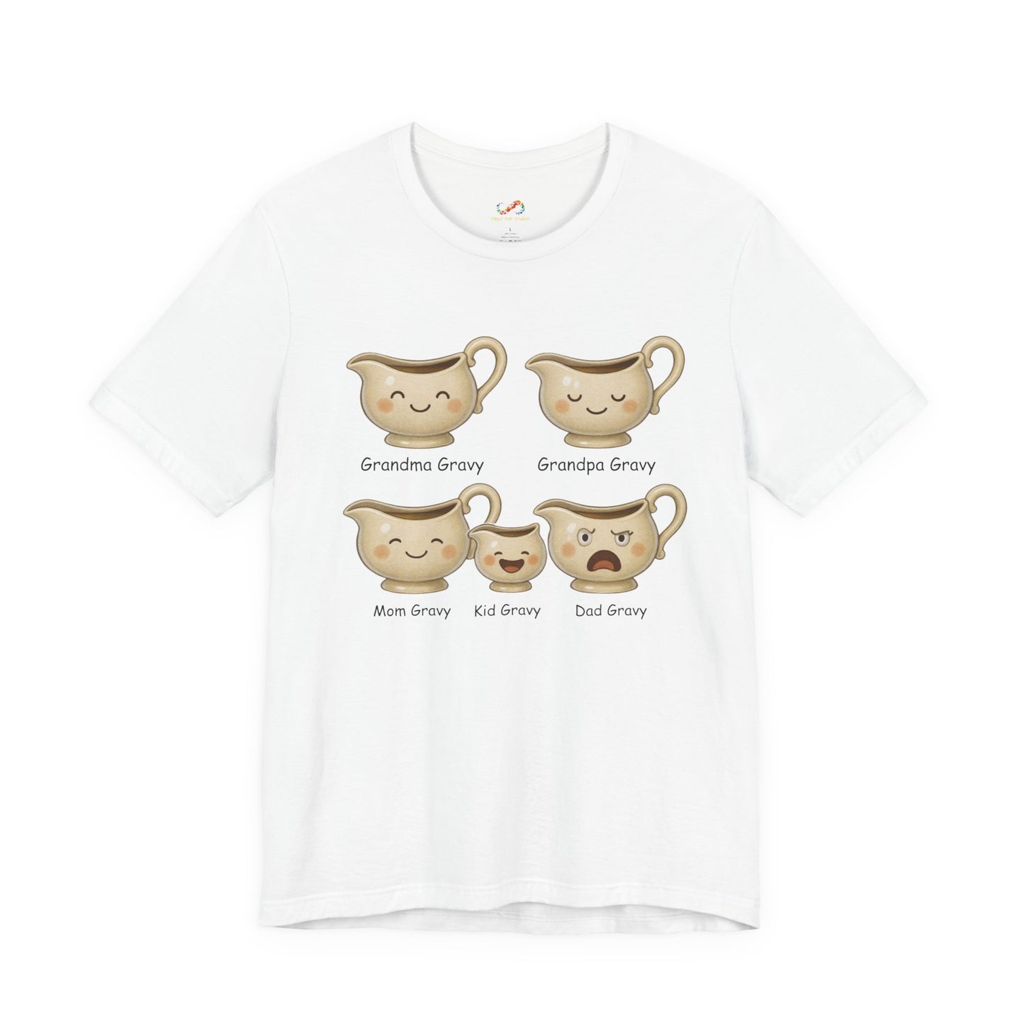 Gravy Squad Tee – Cute Family of Gravy Boats Graphic