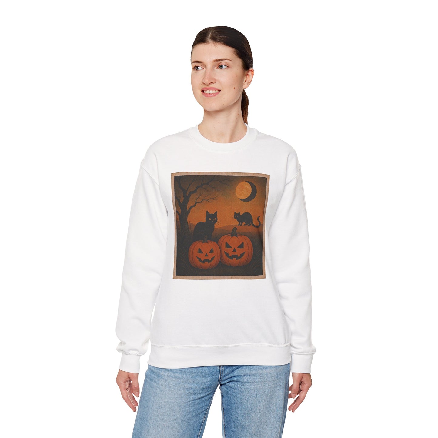 Pumpkins & Postcards Sweatshirt – Vintage Halloween Pullover