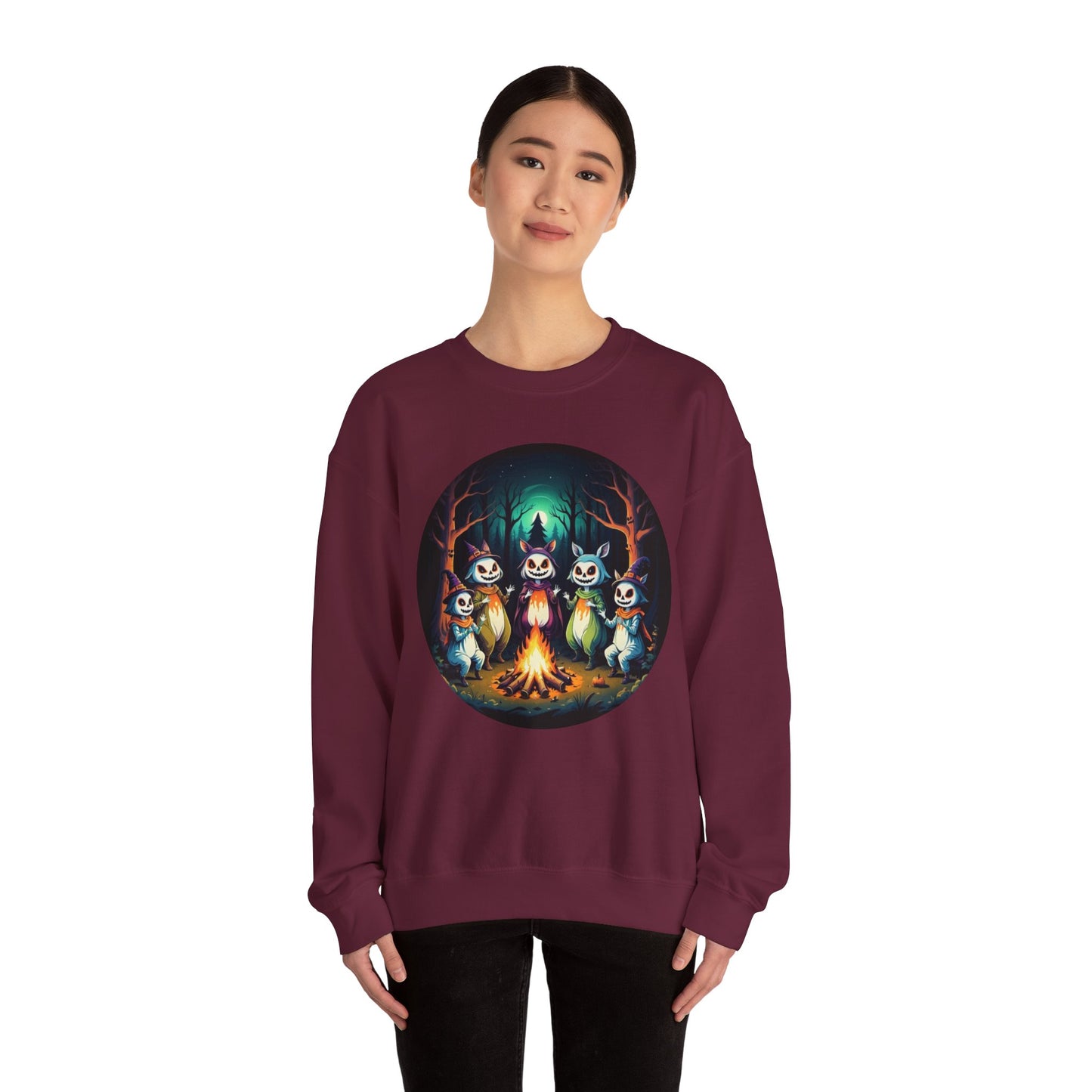 Enchanted Gathering Tee – Whimsical Forest Spirits Halloween Shirt