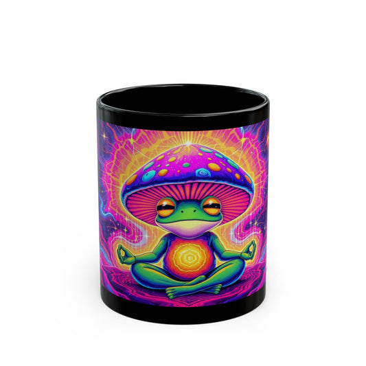 Shroomed-Out Frog – Psychedelic Enlightenment Mug