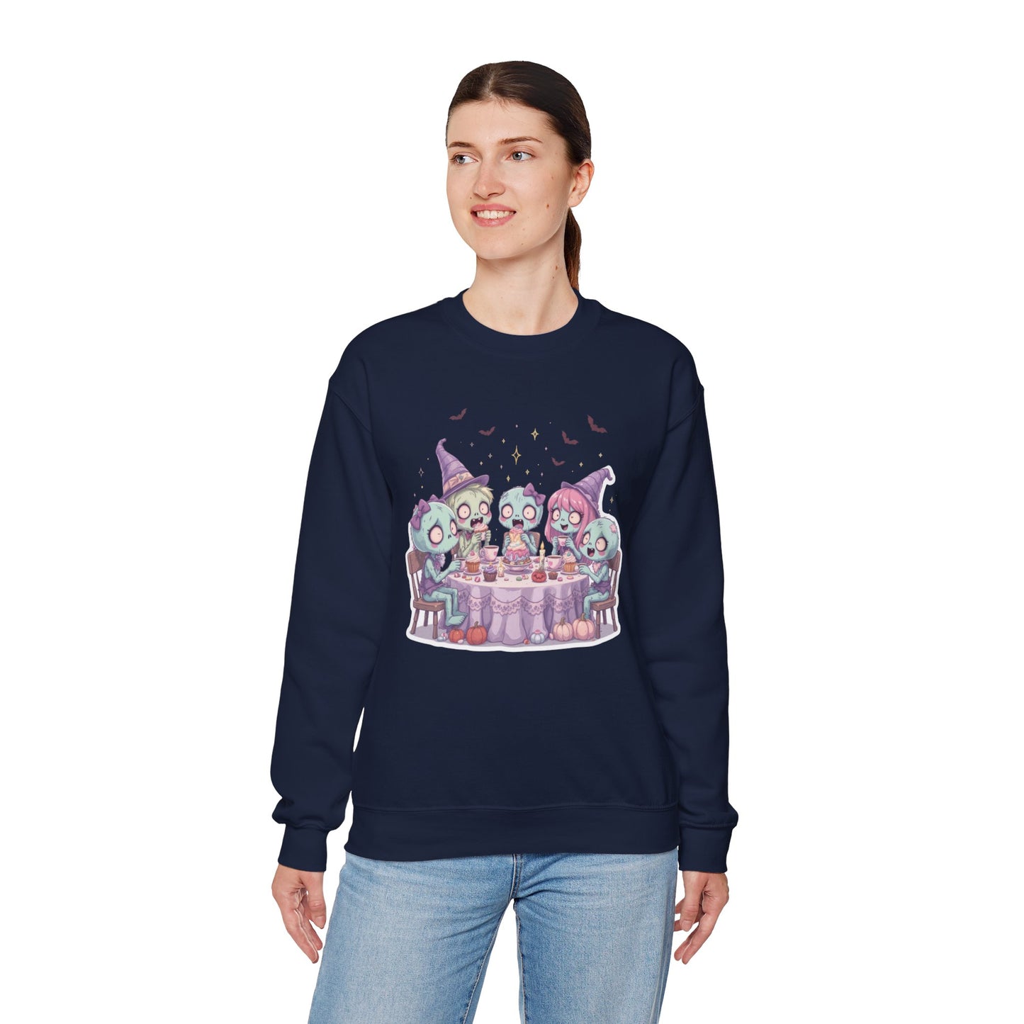 Undead but Sweet Sweatshirt – Pastel Zombie Halloween Cozy