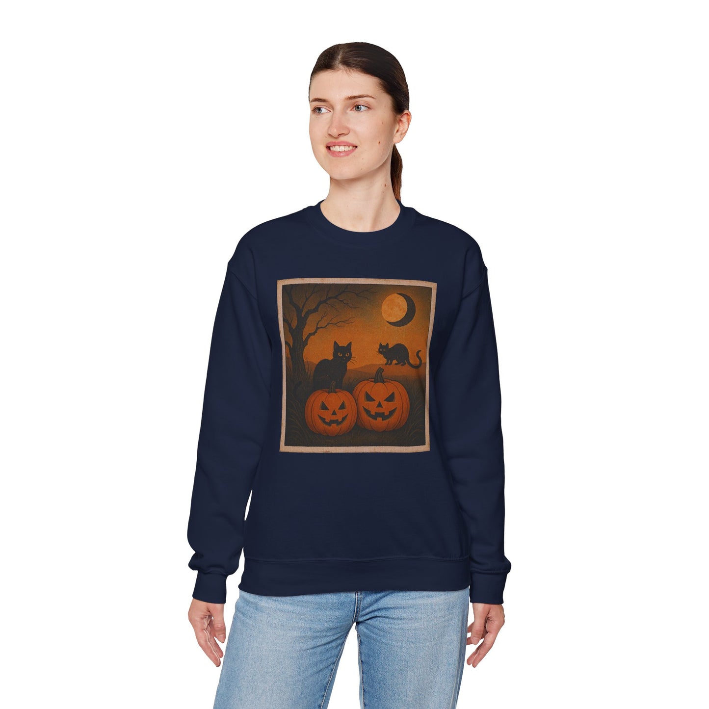 Pumpkins & Postcards Sweatshirt – Vintage Halloween Pullover