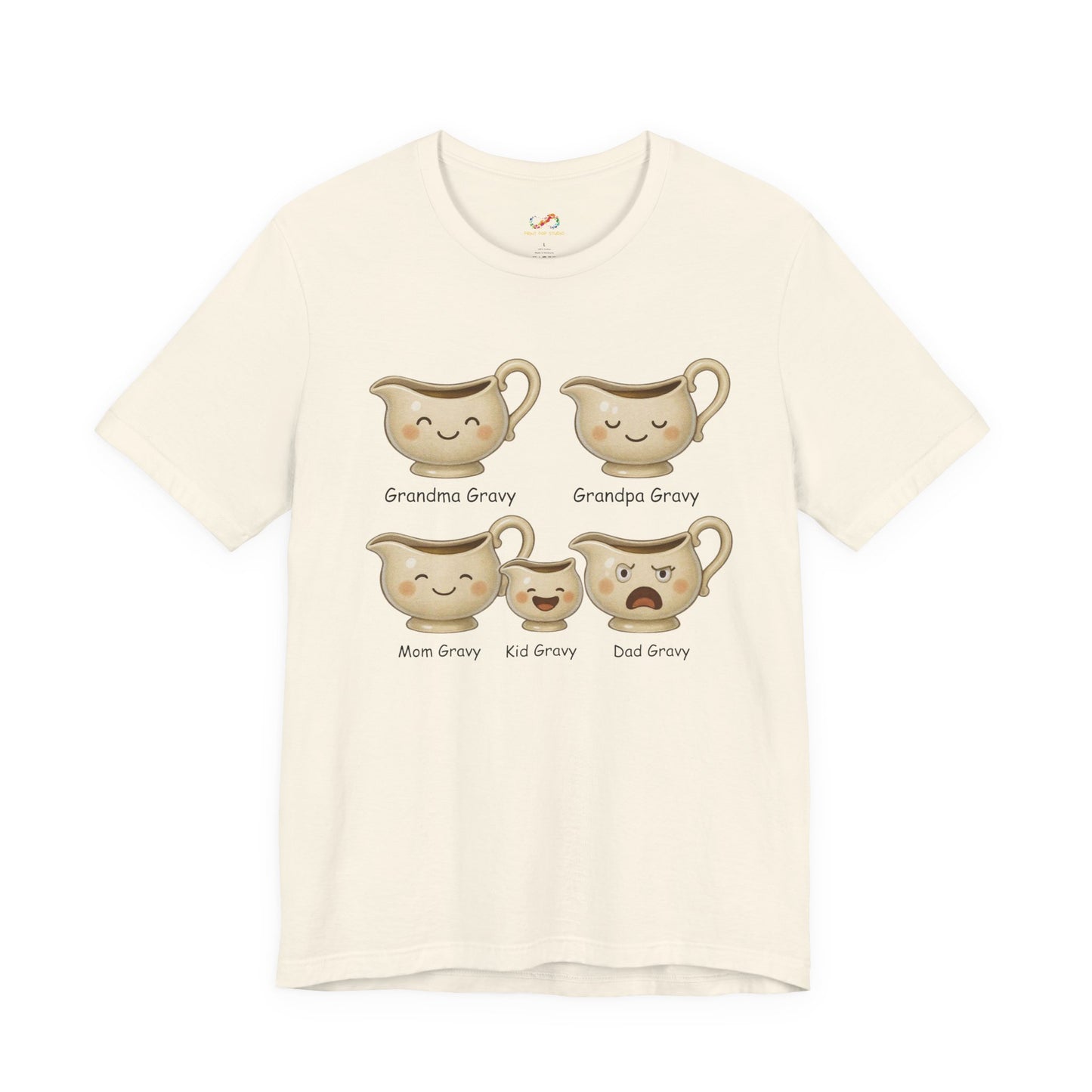 Gravy Squad Tee – Cute Family of Gravy Boats Graphic