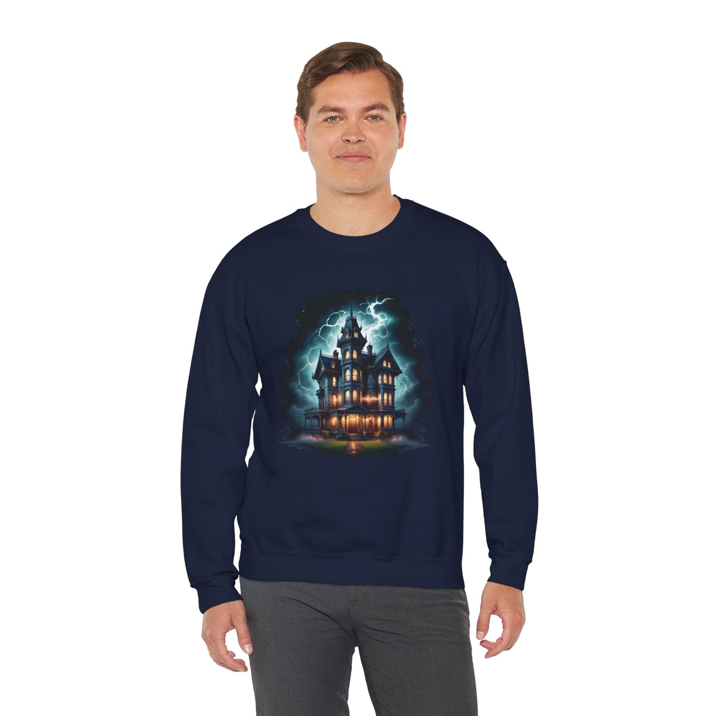 The Manor of Midnight Sweatshirt – Gothic Victorian Haunted Mansion Shirt