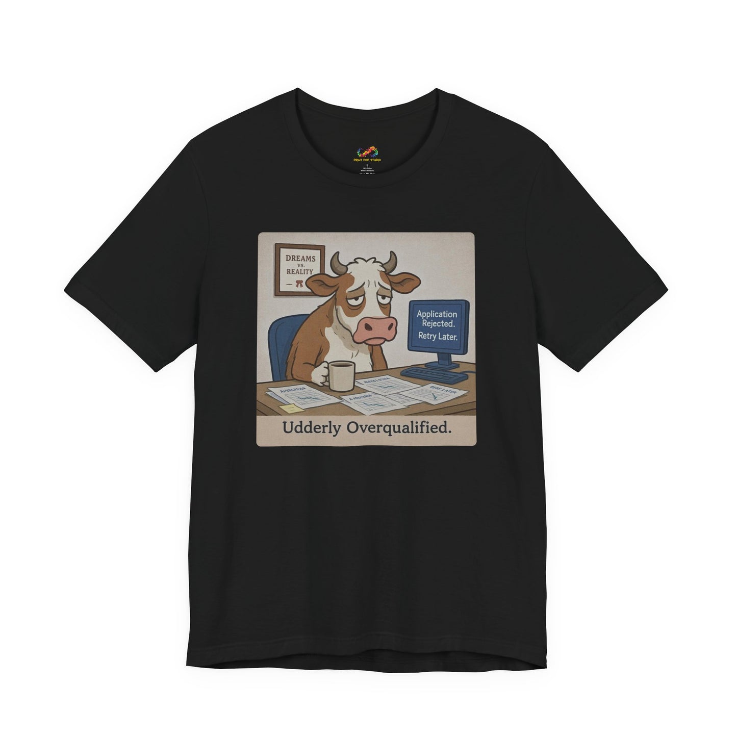 Crushed Ambition Cow Tee