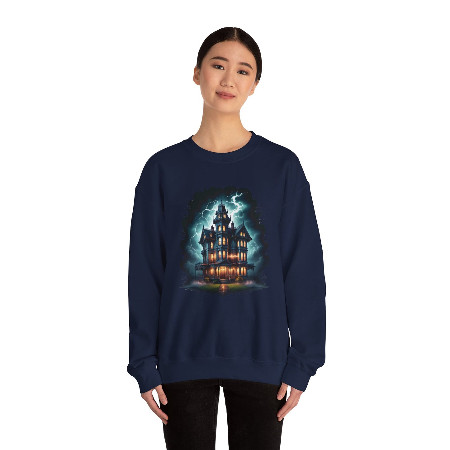 The Manor of Midnight Sweatshirt – Gothic Victorian Haunted Mansion Shirt