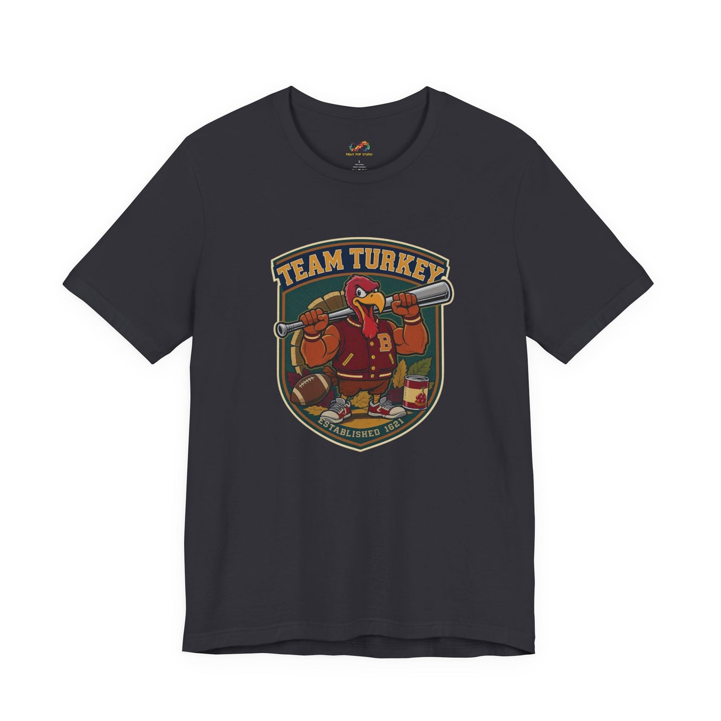 Team Turkey Tee – Thanksgiving Varsity Style Shirt