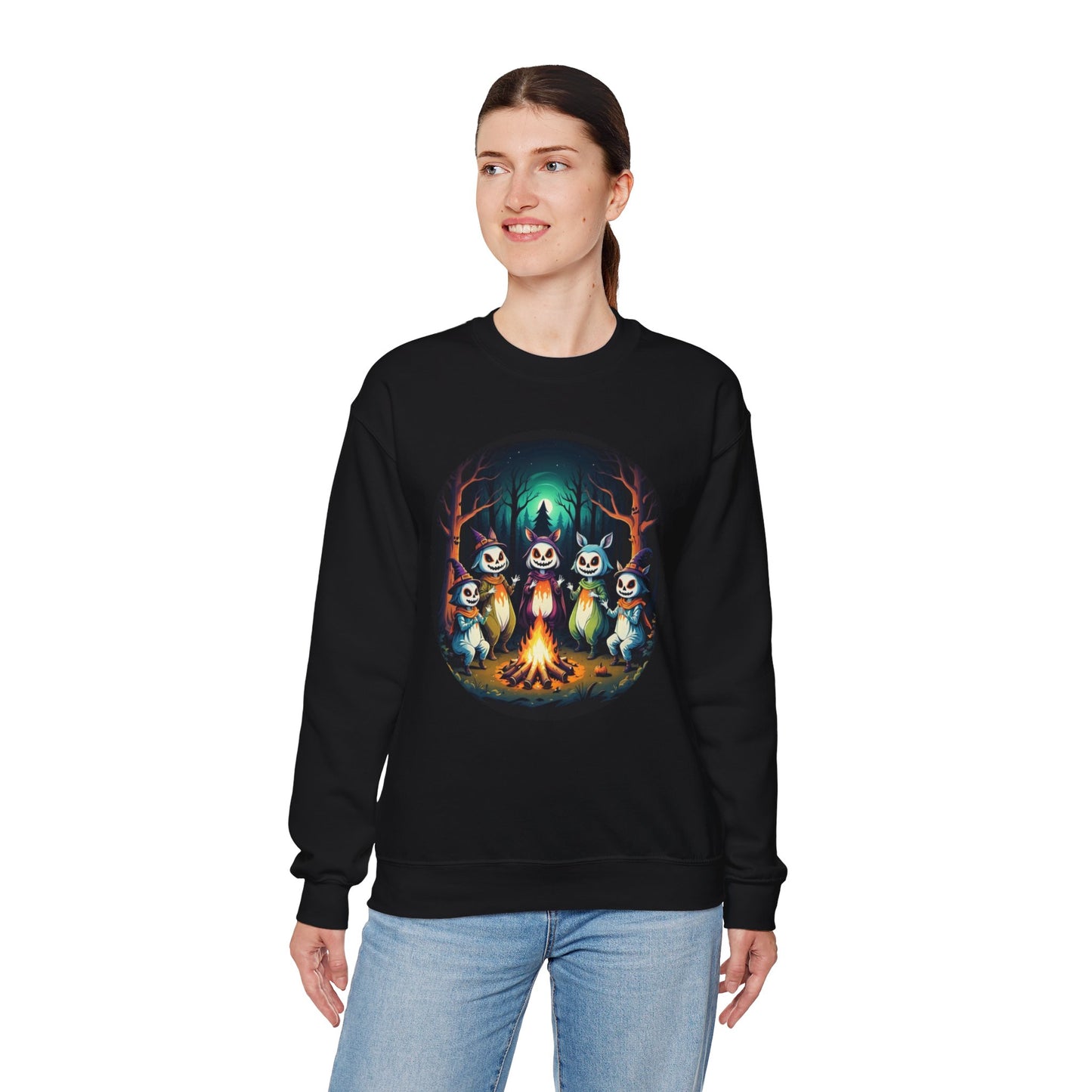 Enchanted Gathering Tee – Whimsical Forest Spirits Halloween Shirt