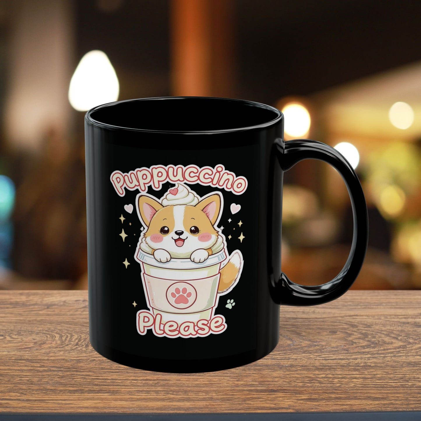 Puppuccino, Please — Kawaii Corgi Mug