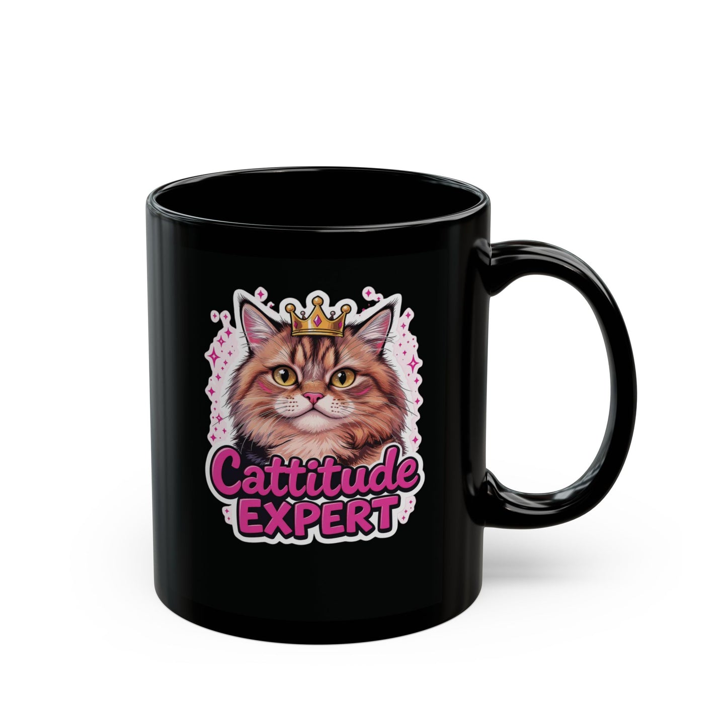 Cattitude Level: Expert — Regal Tabby Cat Mug