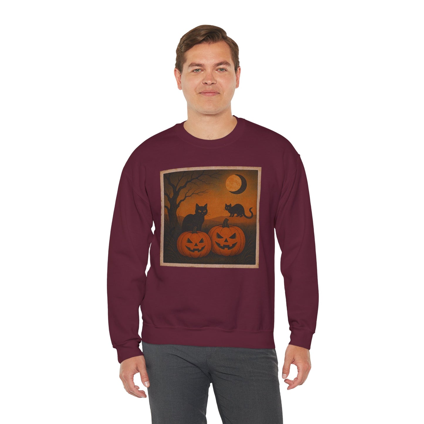 Pumpkins & Postcards Sweatshirt – Vintage Halloween Pullover