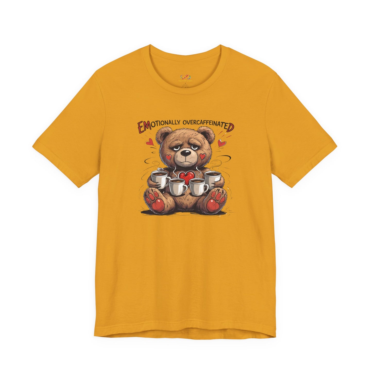 Overcaffeinated Teddy Tee