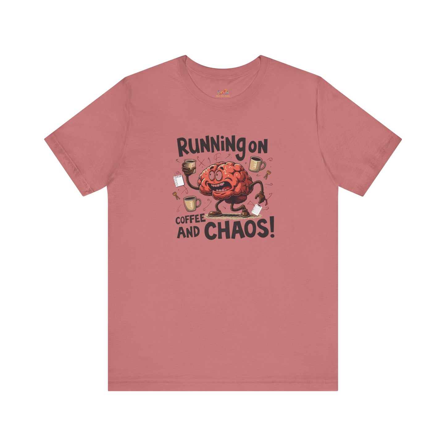 Coffee & Chaos Brain Tee