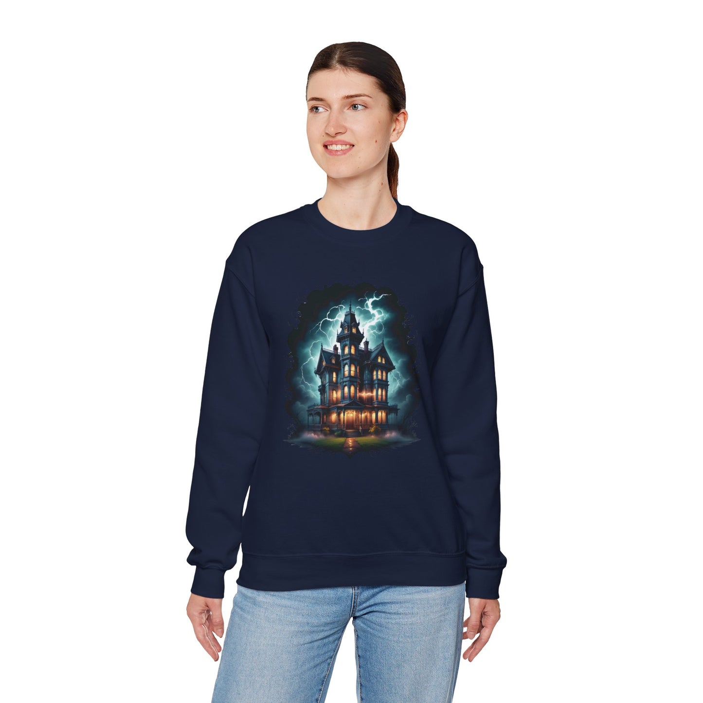 The Manor of Midnight Sweatshirt – Gothic Victorian Haunted Mansion Shirt