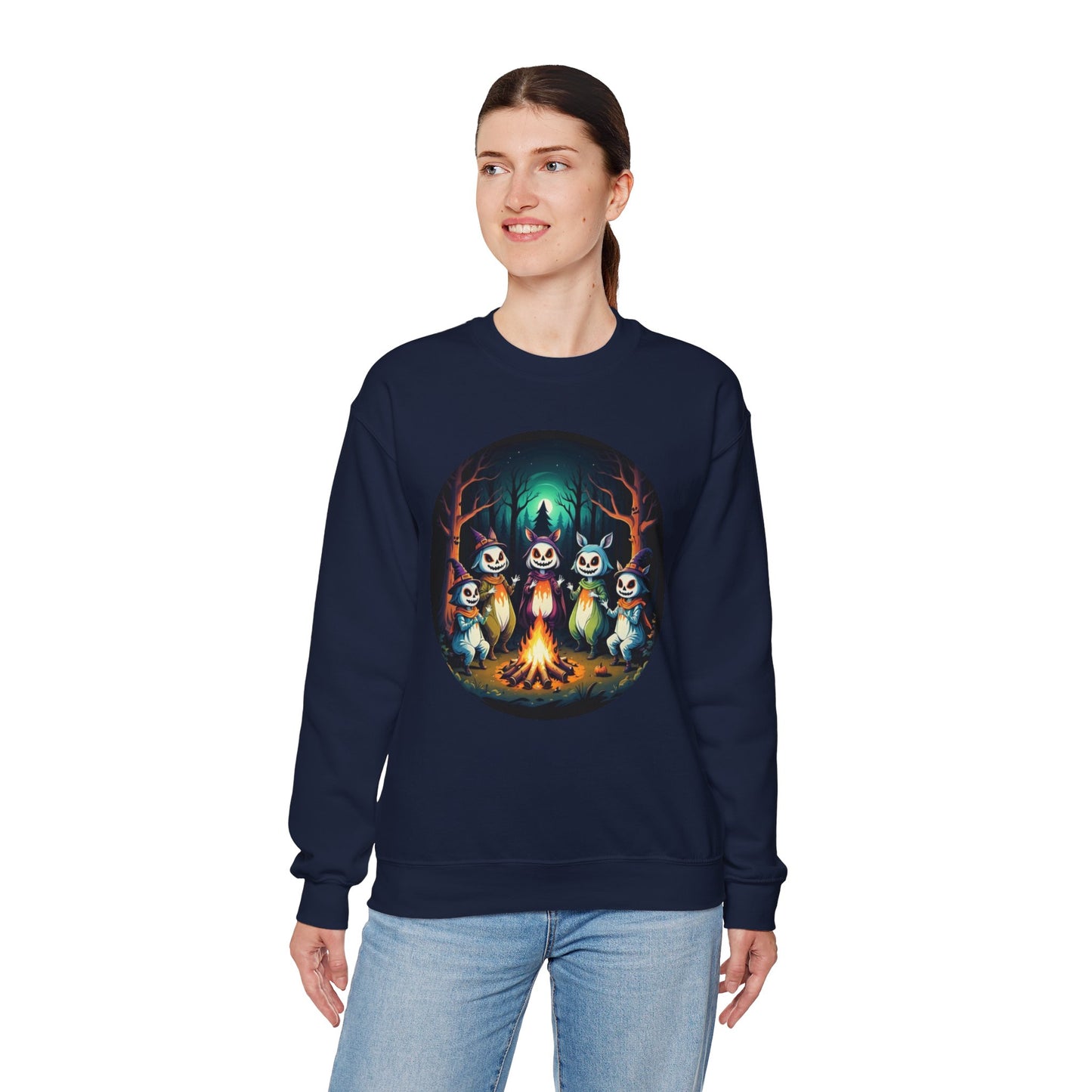 Enchanted Gathering Tee – Whimsical Forest Spirits Halloween Shirt