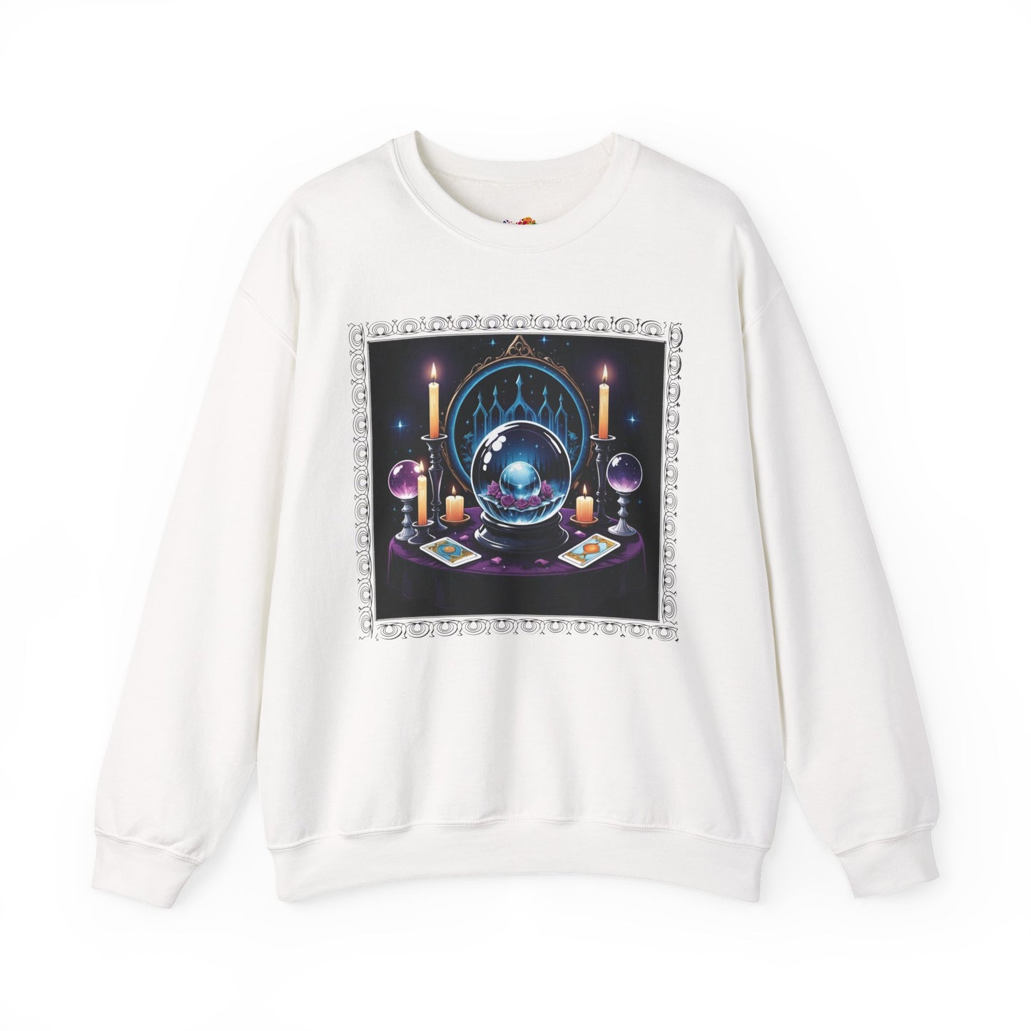 Visions & Velvet Sweatshirt – Gothic Mystical Crystal Ball Shirt