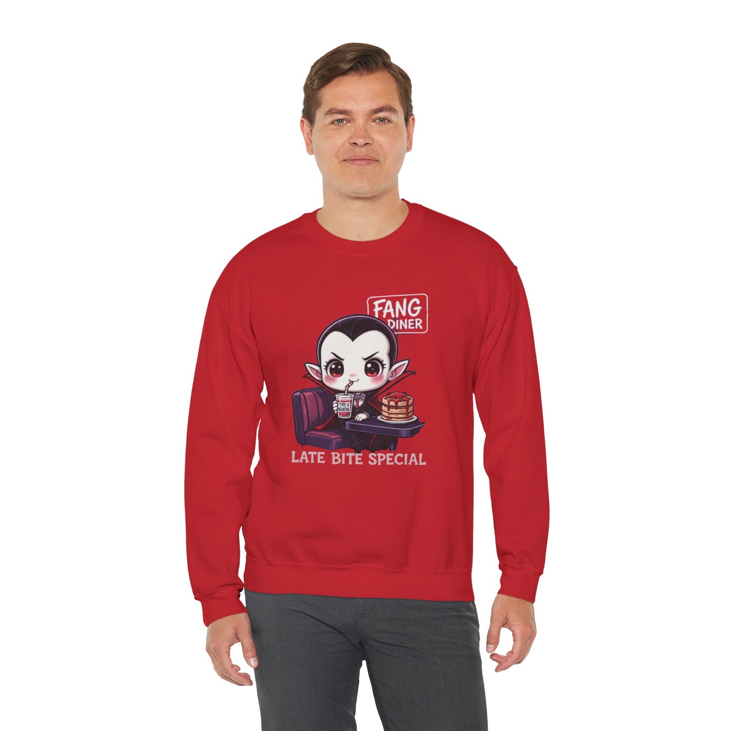 Late Bite Special Sweatshirt – Kawaii Vampire Diner Pullover