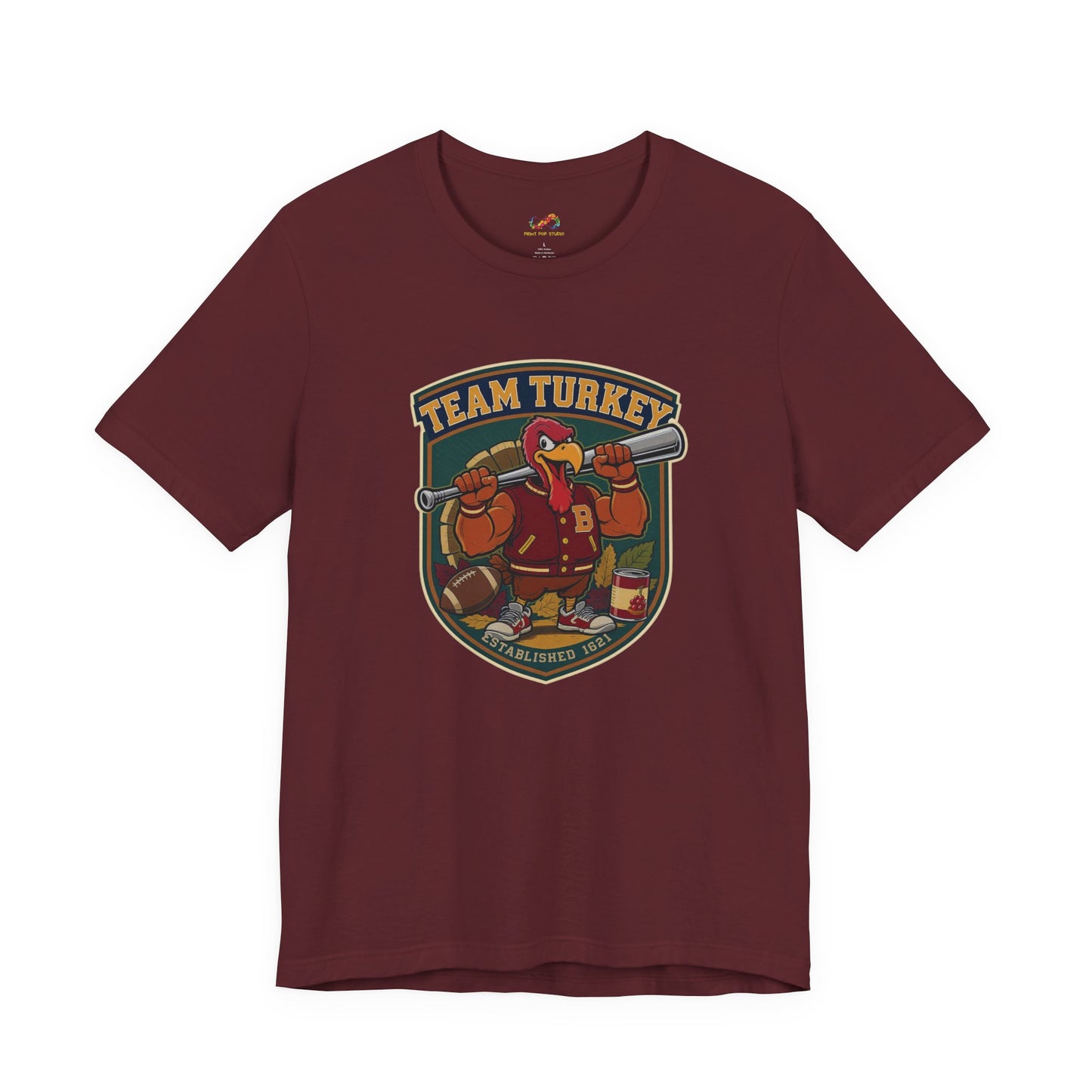 Team Turkey Tee – Thanksgiving Varsity Style Shirt