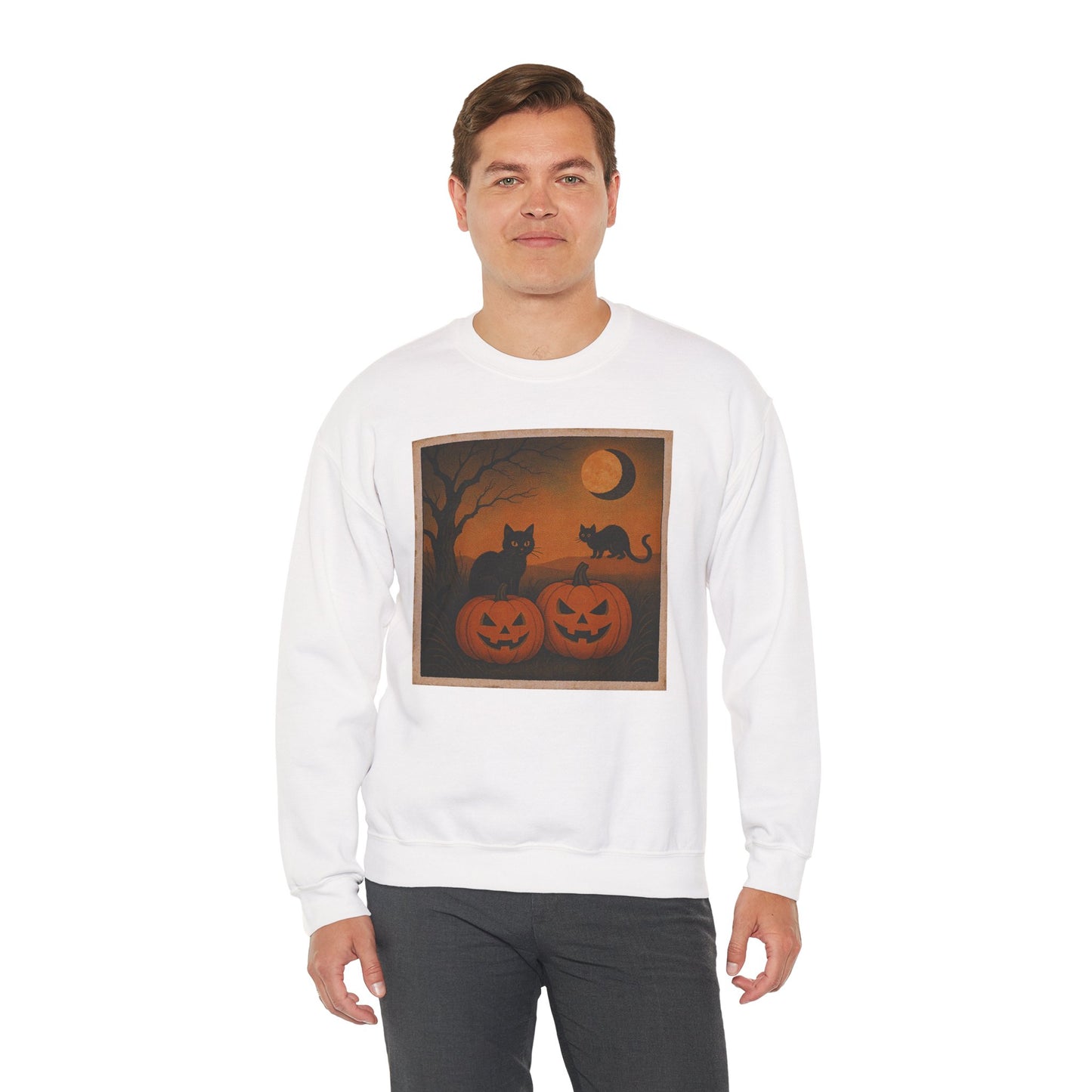Pumpkins & Postcards Sweatshirt – Vintage Halloween Pullover