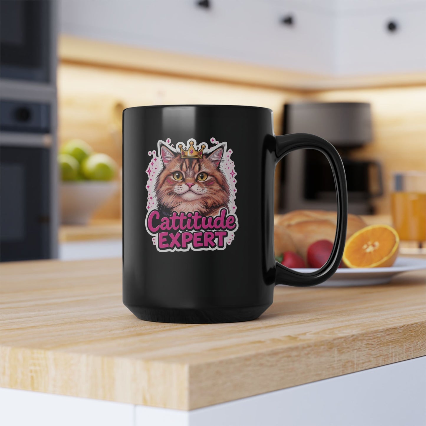 Cattitude Level: Expert — Regal Tabby Cat Mug
