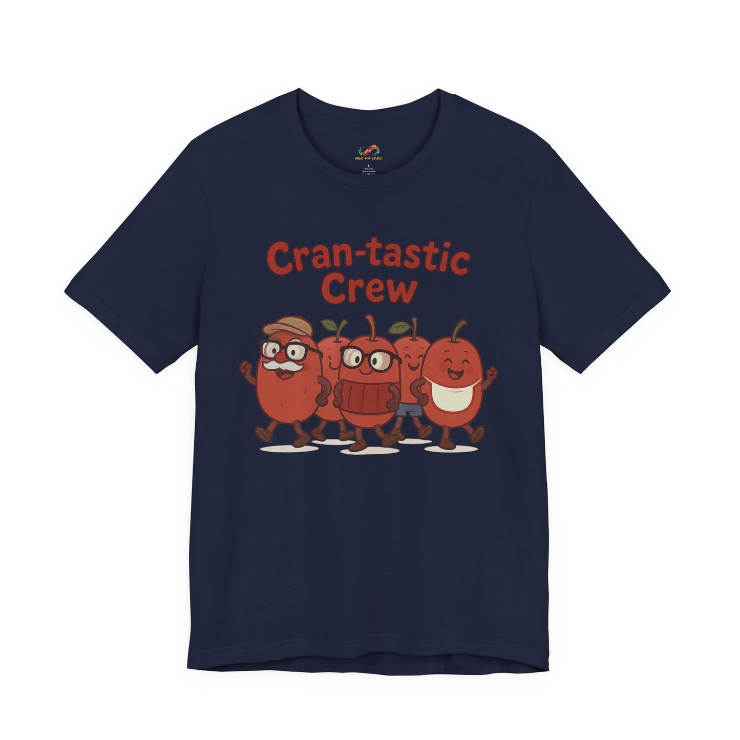 Cran-tastic Crew Tee – Cute Dancing Cranberry Thanksgiving Shirt