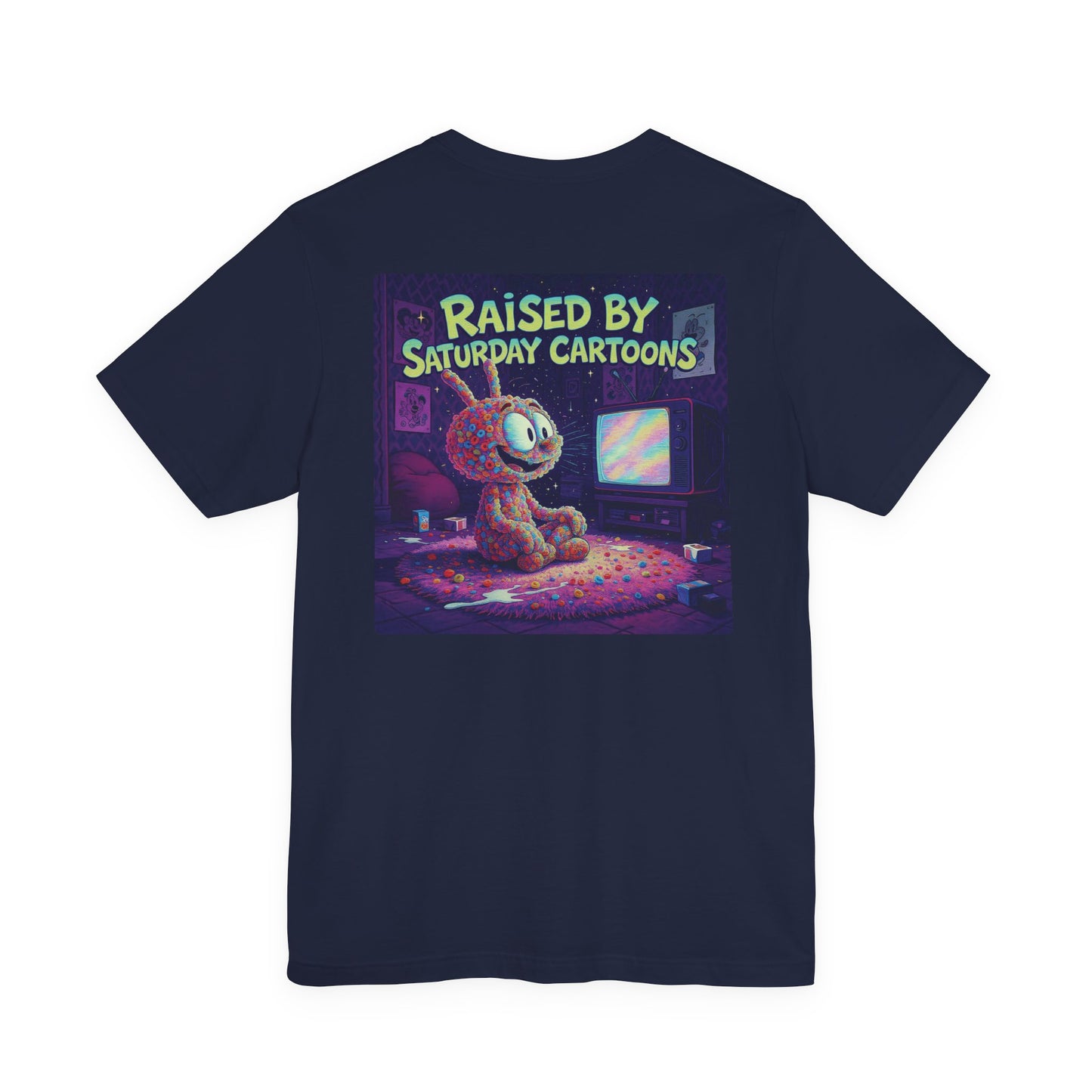 Raised by Saturday Cartoons — Nostalgic Static & Cereal Character Print