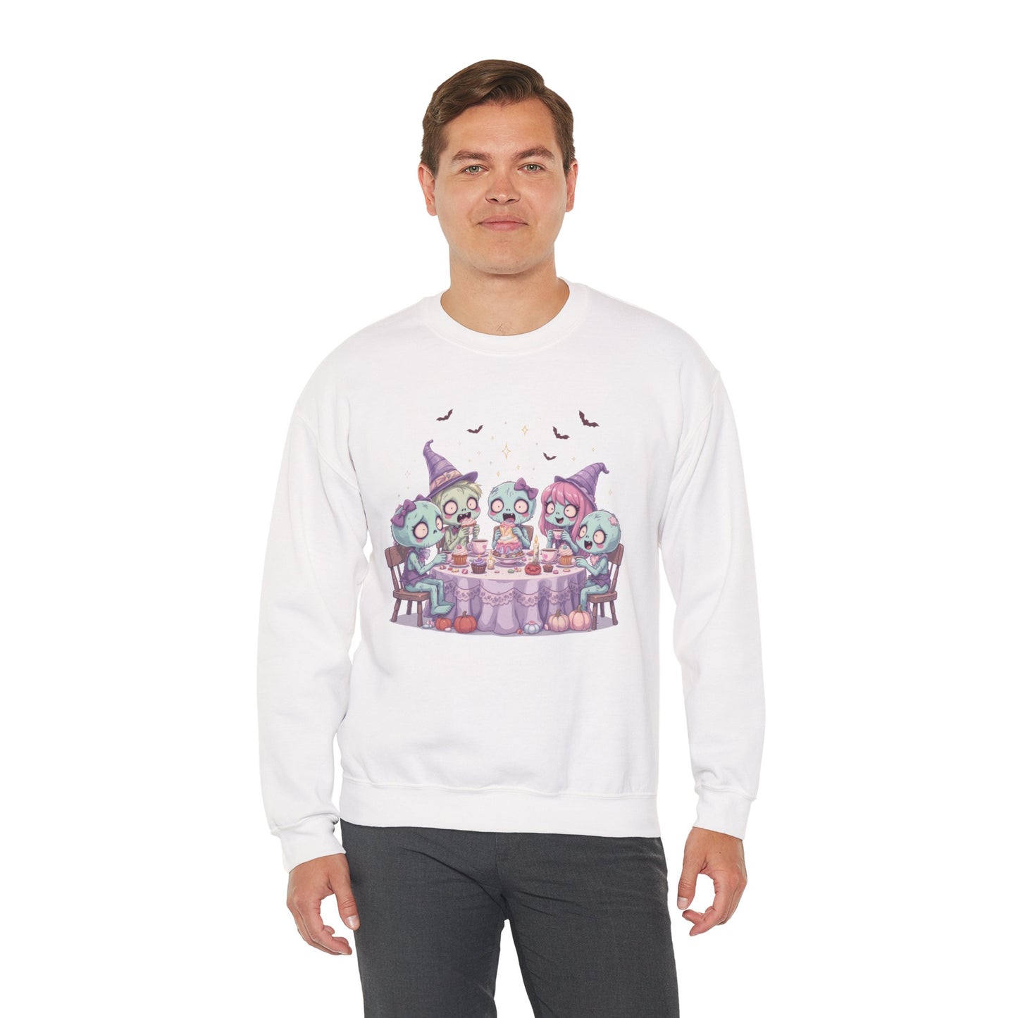 Undead but Sweet Sweatshirt – Pastel Zombie Halloween Cozy