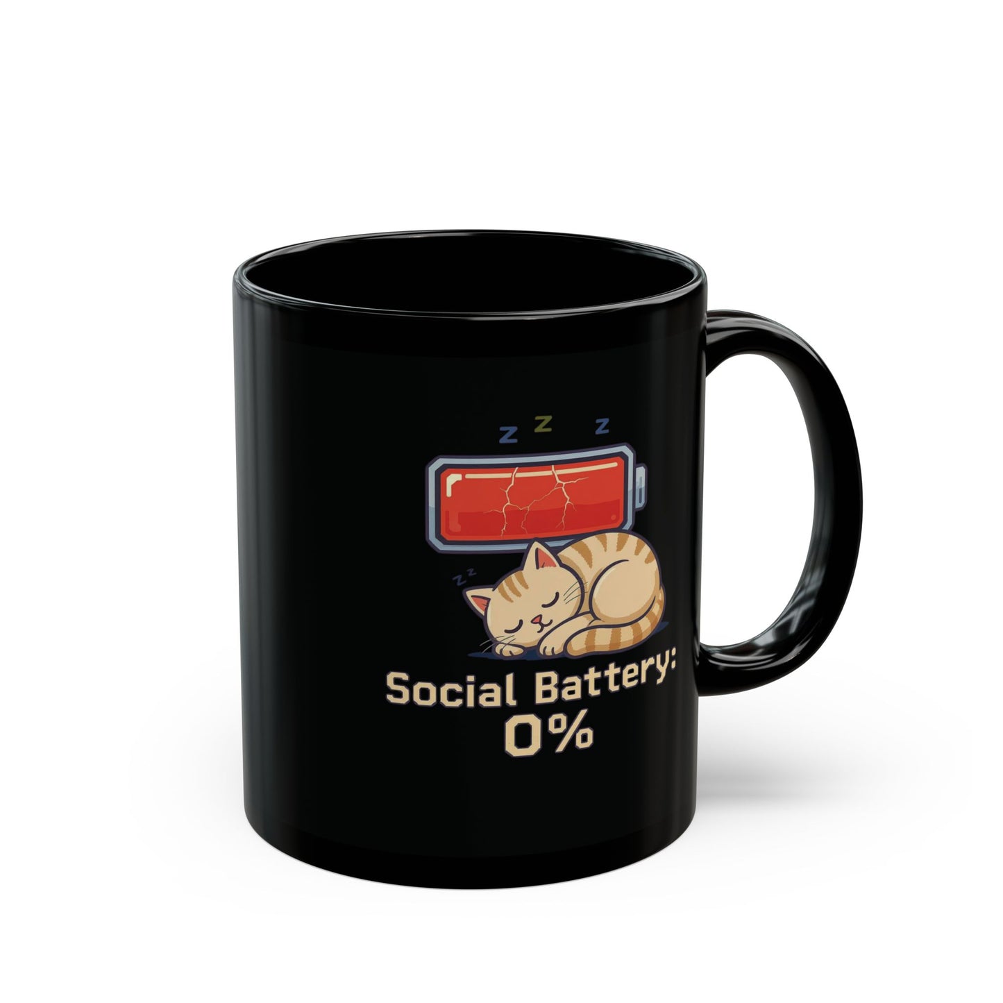 Social Battery: 0% Mug