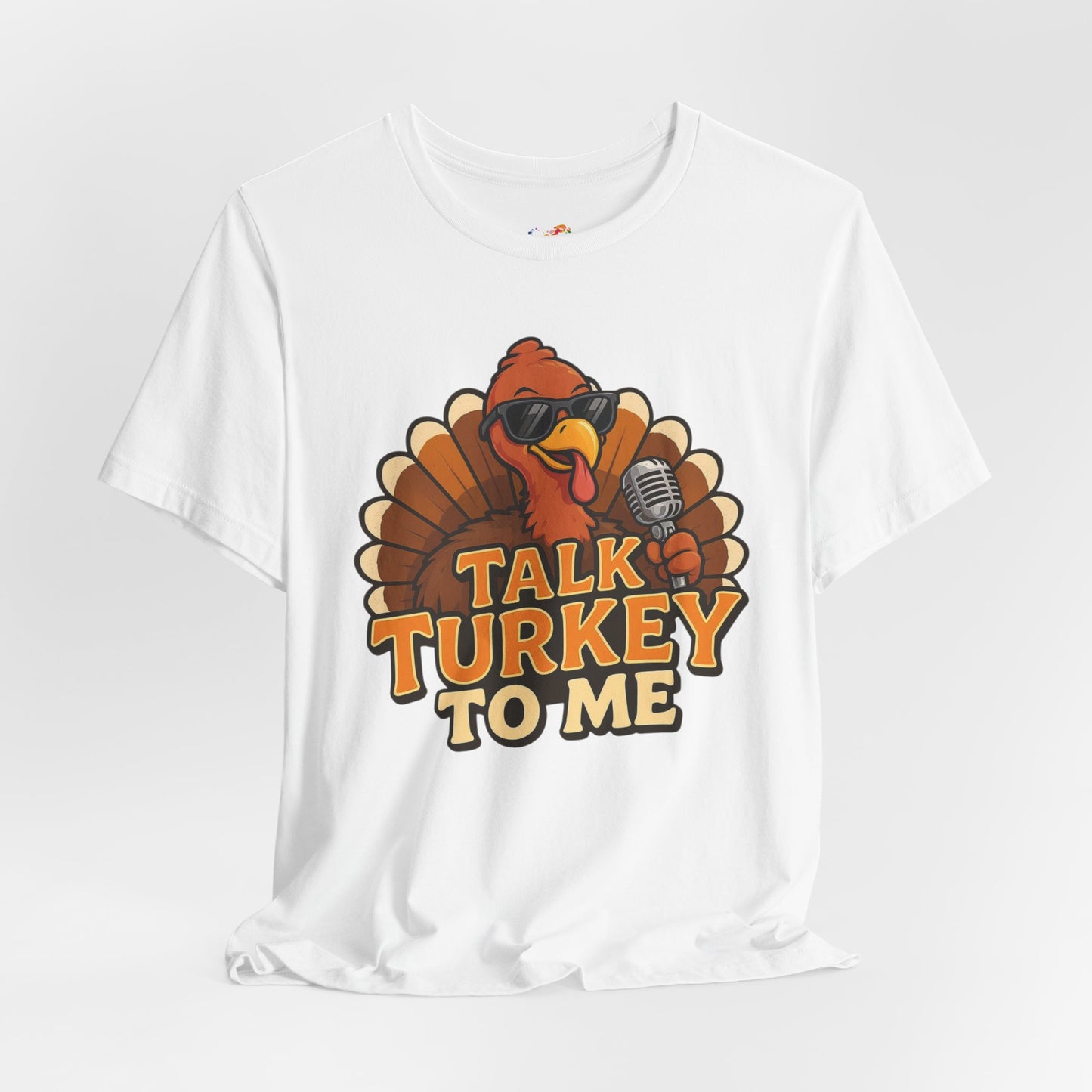 Talk Turkey to Me Tee – Retro Cartoon Turkey Comedian Graphic