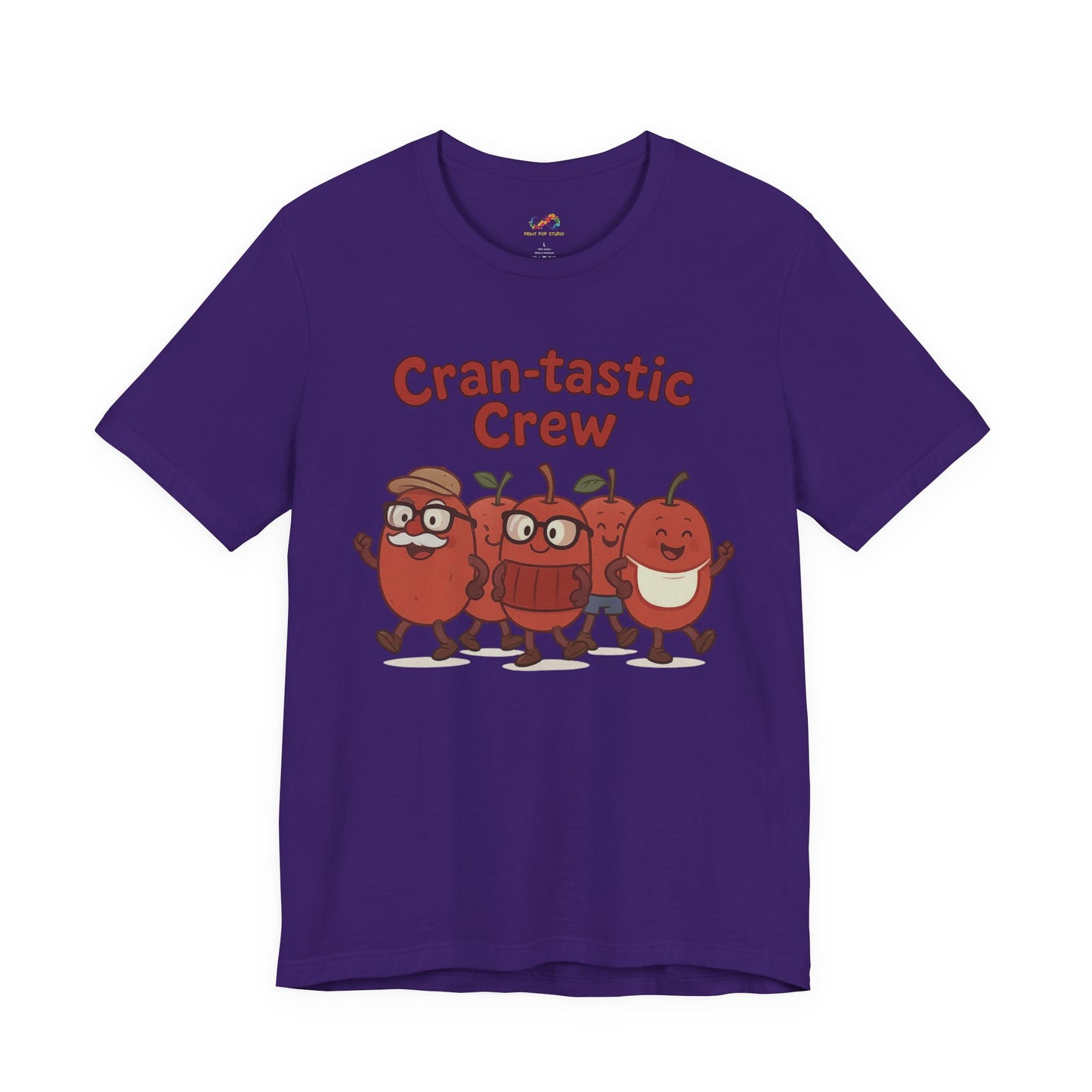 Cran-tastic Crew Tee – Cute Dancing Cranberry Thanksgiving Shirt