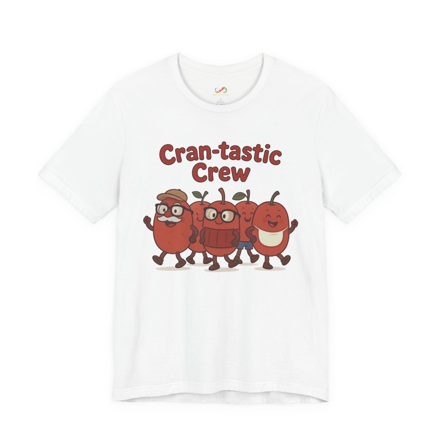 Cran-tastic Crew Tee – Cute Dancing Cranberry Thanksgiving Shirt