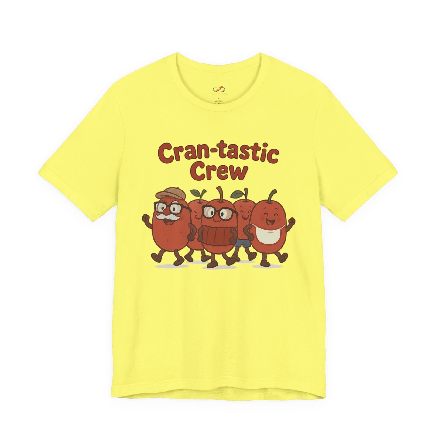 Cran-tastic Crew Tee – Cute Dancing Cranberry Thanksgiving Shirt