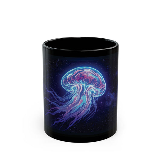 Neon Psychedelic Jellyfish Mug