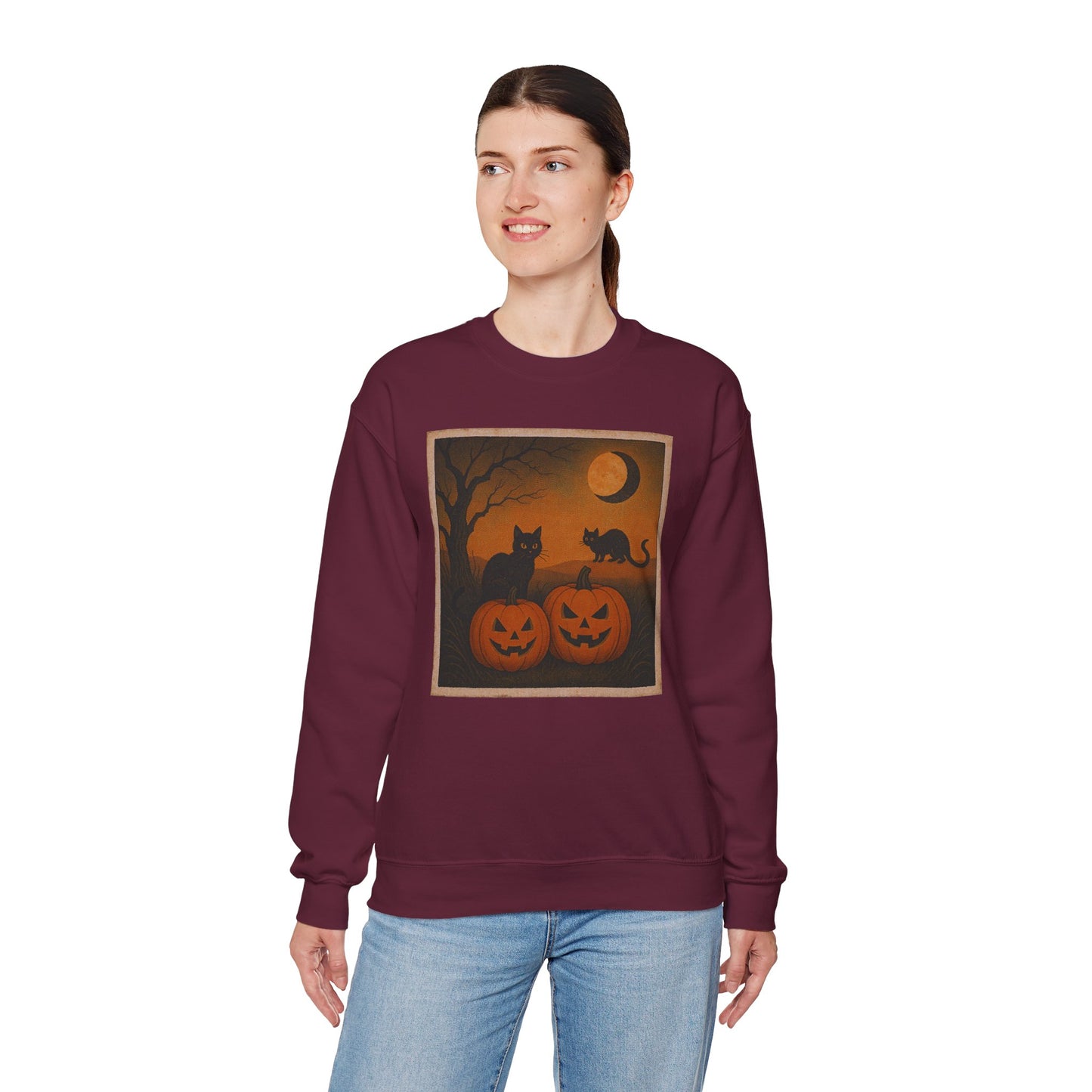 Pumpkins & Postcards Sweatshirt – Vintage Halloween Pullover