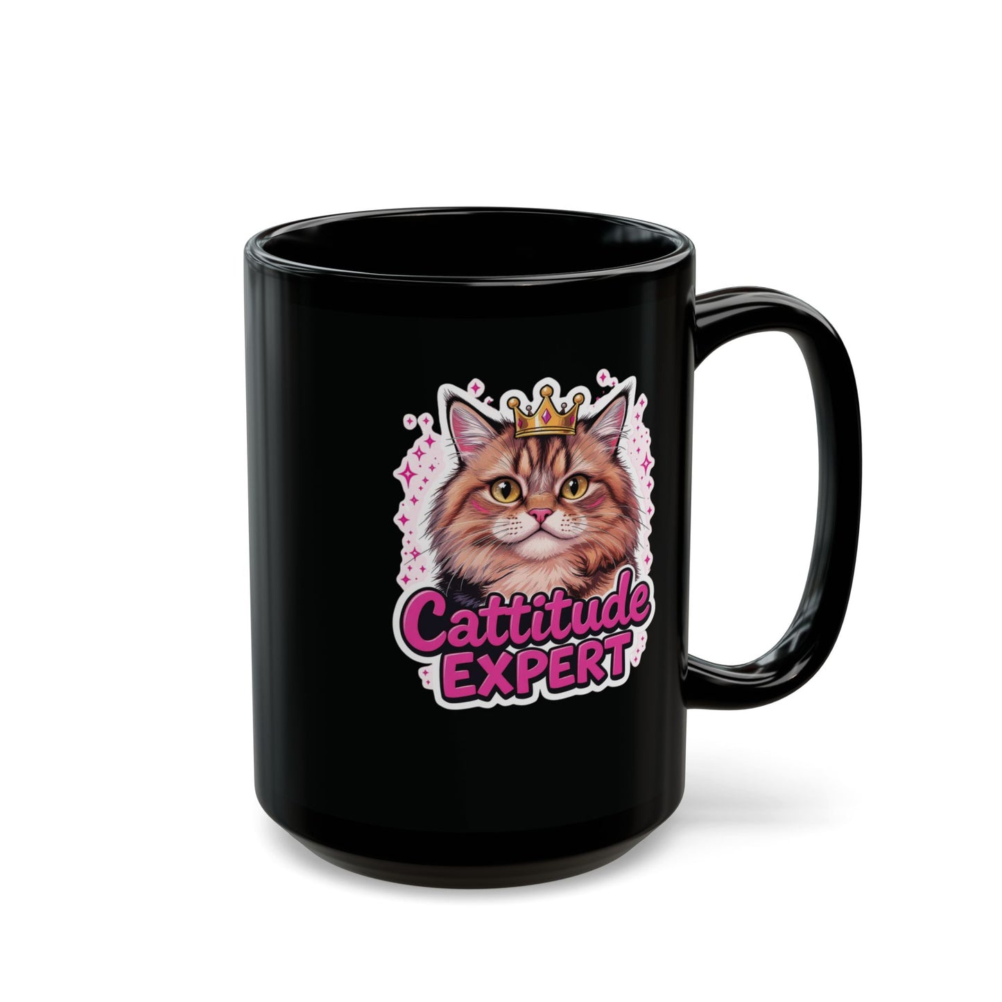 Cattitude Level: Expert — Regal Tabby Cat Mug
