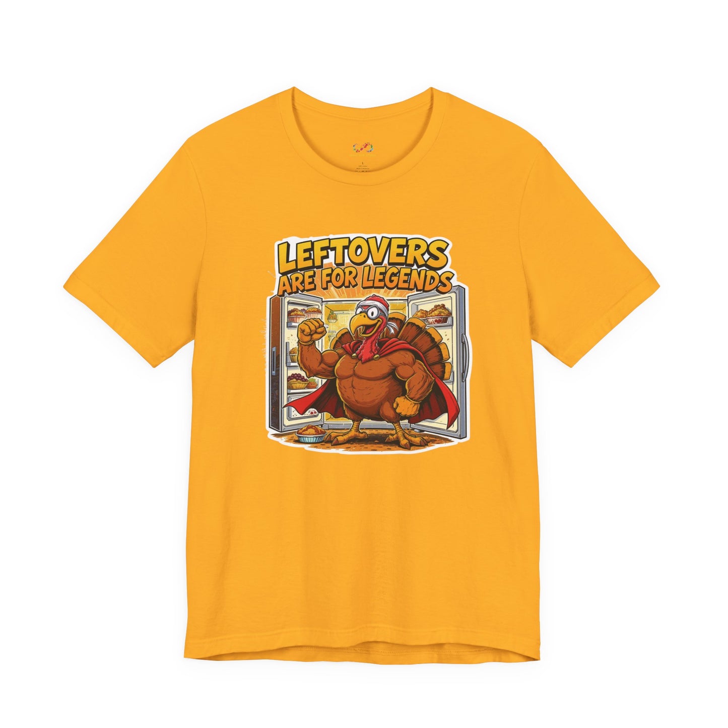 Leftovers Are for Legends Tee – Funny Thanksgiving Cartoon Shirt