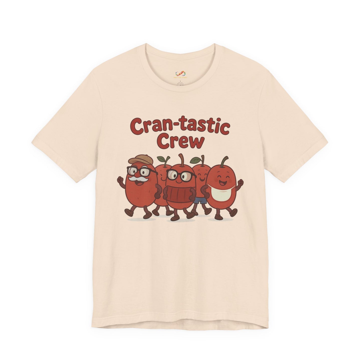 Cran-tastic Crew Tee – Cute Dancing Cranberry Thanksgiving Shirt