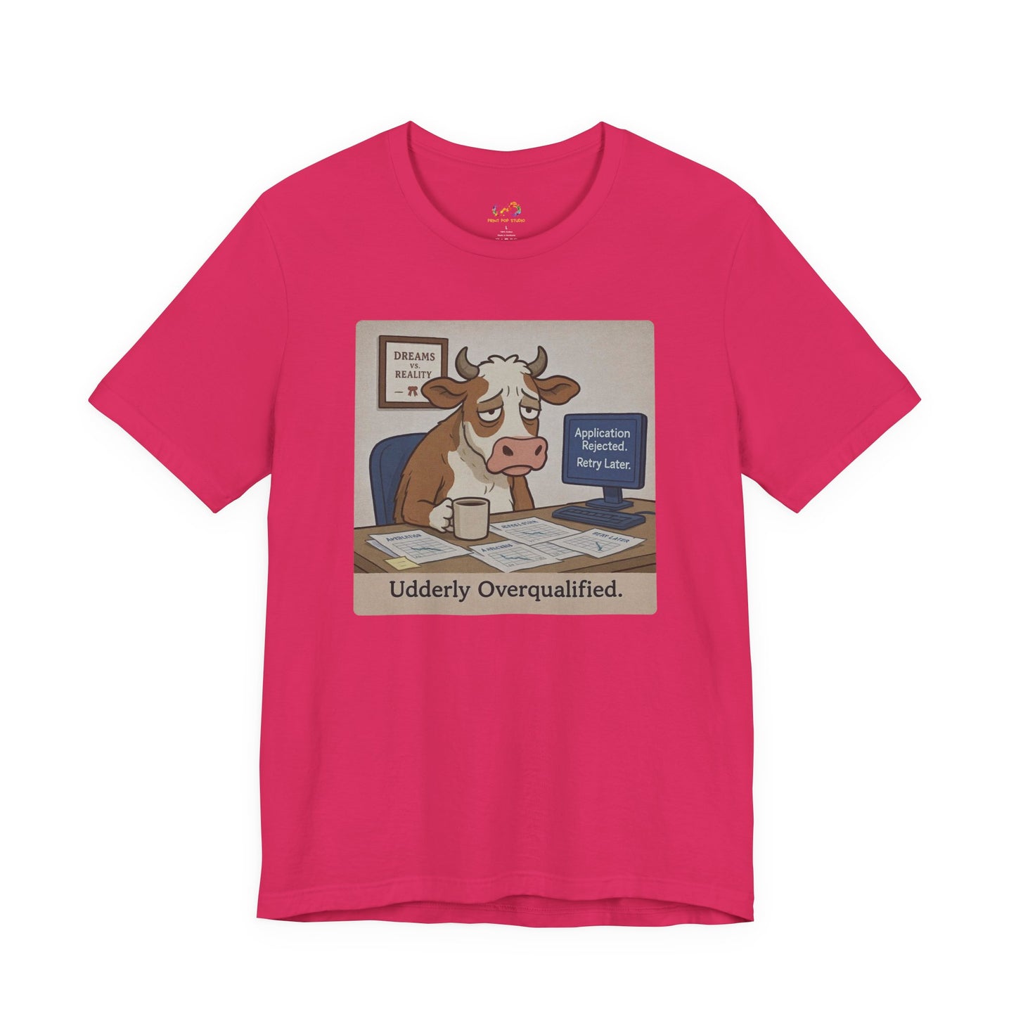 Crushed Ambition Cow Tee